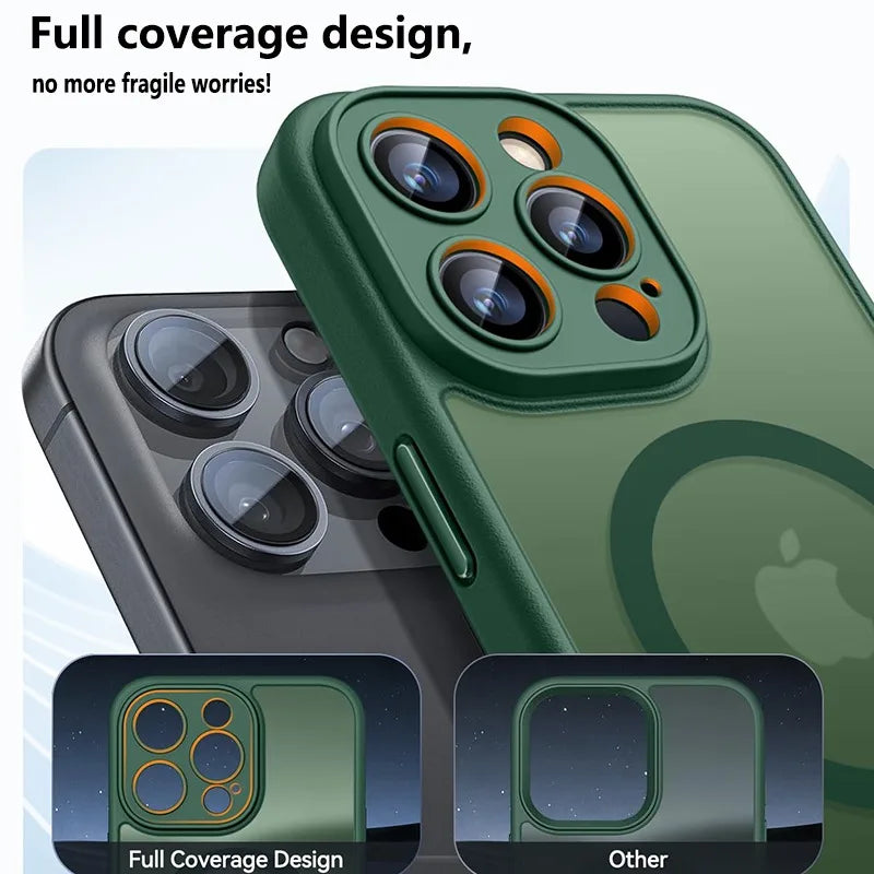 YKRON Frosted Matte Magnetic Phone Case