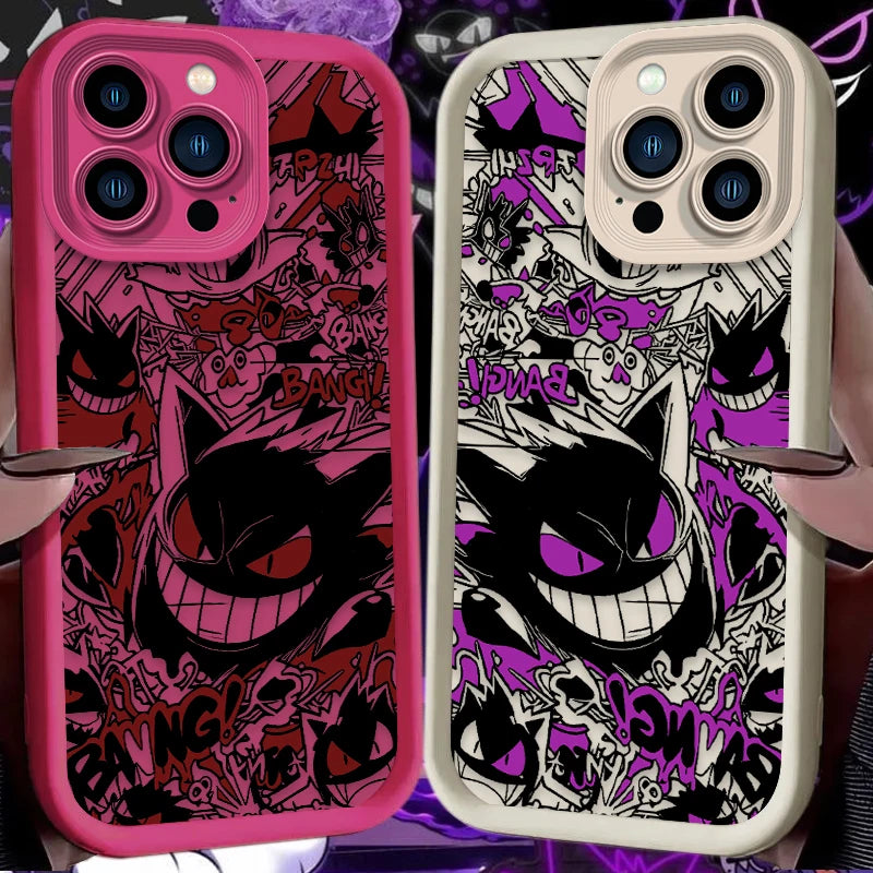 YKRON Pokemon Gengar Graffiti Phone Case
