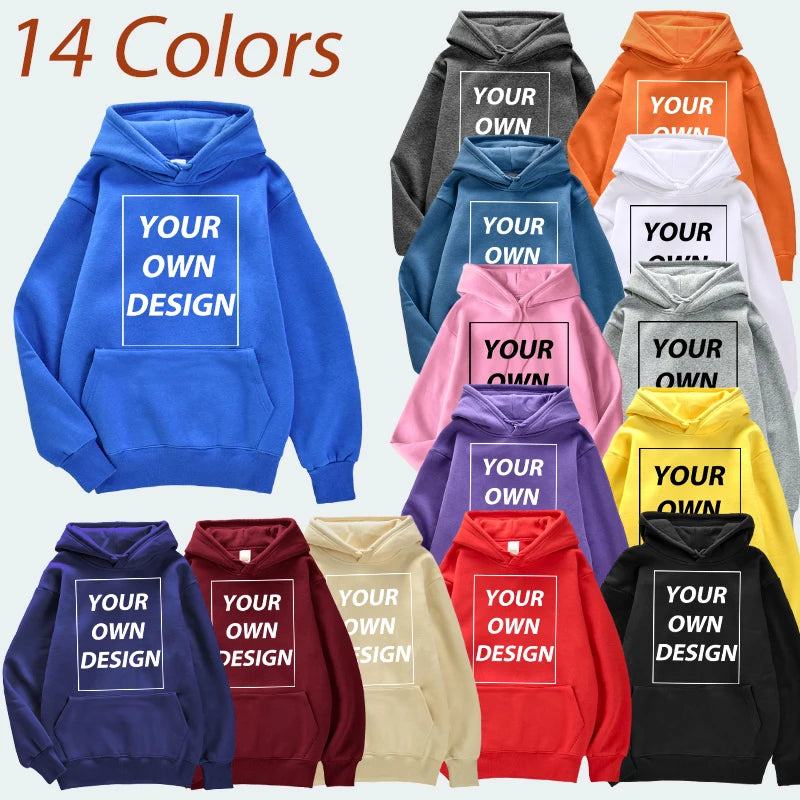 YKRON Custom DIY Print Streetwear Pullover Hoodie