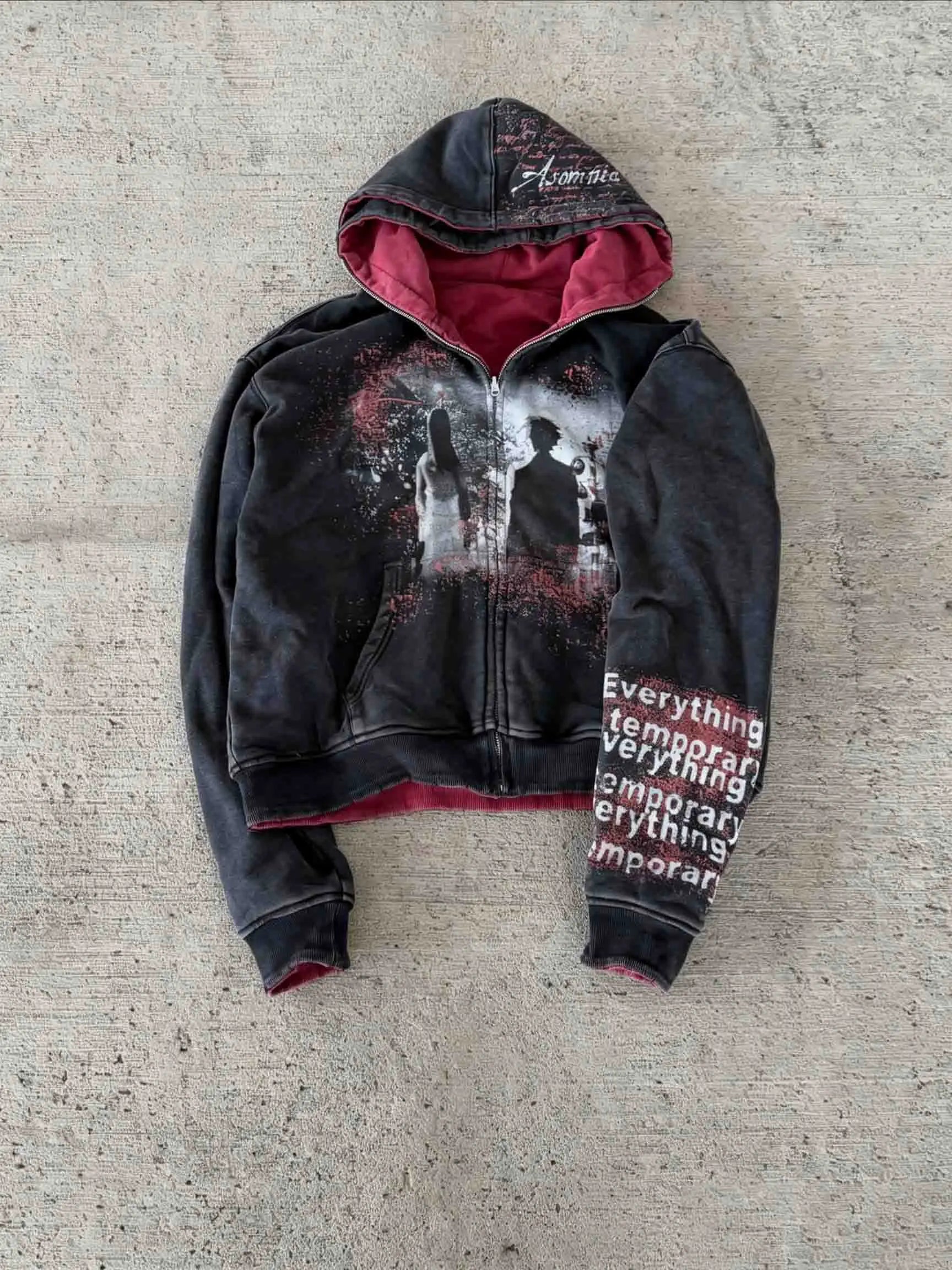 YKRON Valley Dreams Dark Style Oversized Hoodie