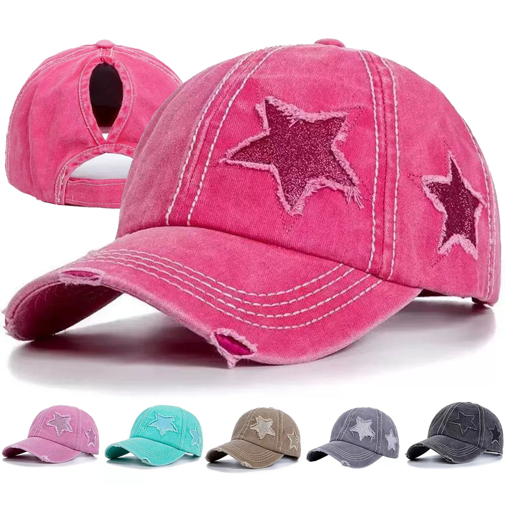 YKRON Star Embroidery Baseball Cap