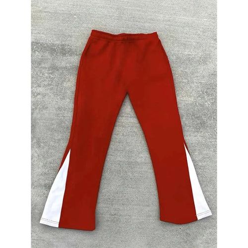YKRON Cross Print Color-Block Sweatpants