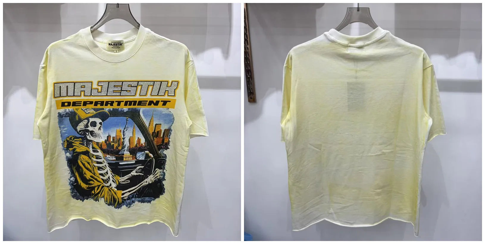 YKRON Majestik Rhinestone Print Hip Hop Tee