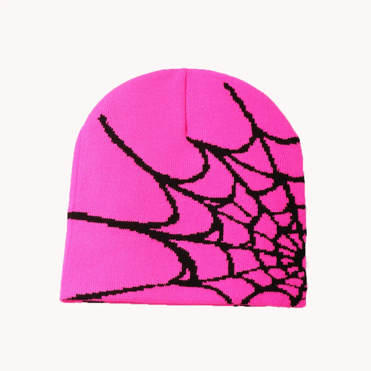 YKRON Spider Web Knit Y2K Beanie