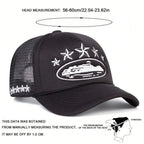 YKRON Embroidered Five Star Trucker Hat