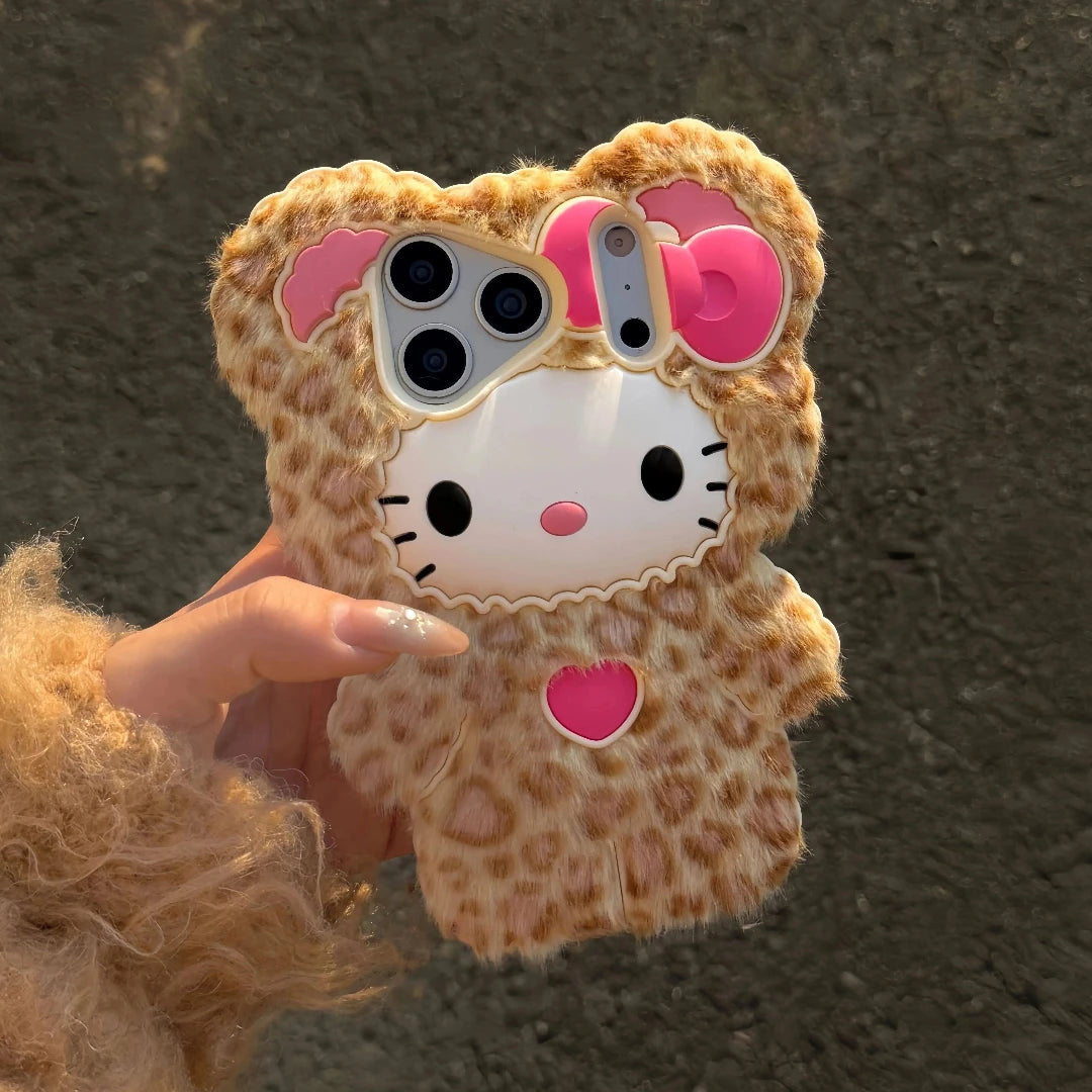 YKRON Hello Kitty Plush Phone Case