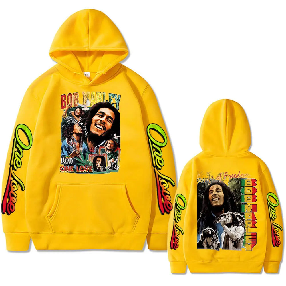 YKRON Bob Marley One Love Oversized Hoodie