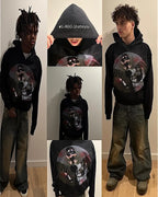 YKRON Harajuku Gothic Oversized Hoodie