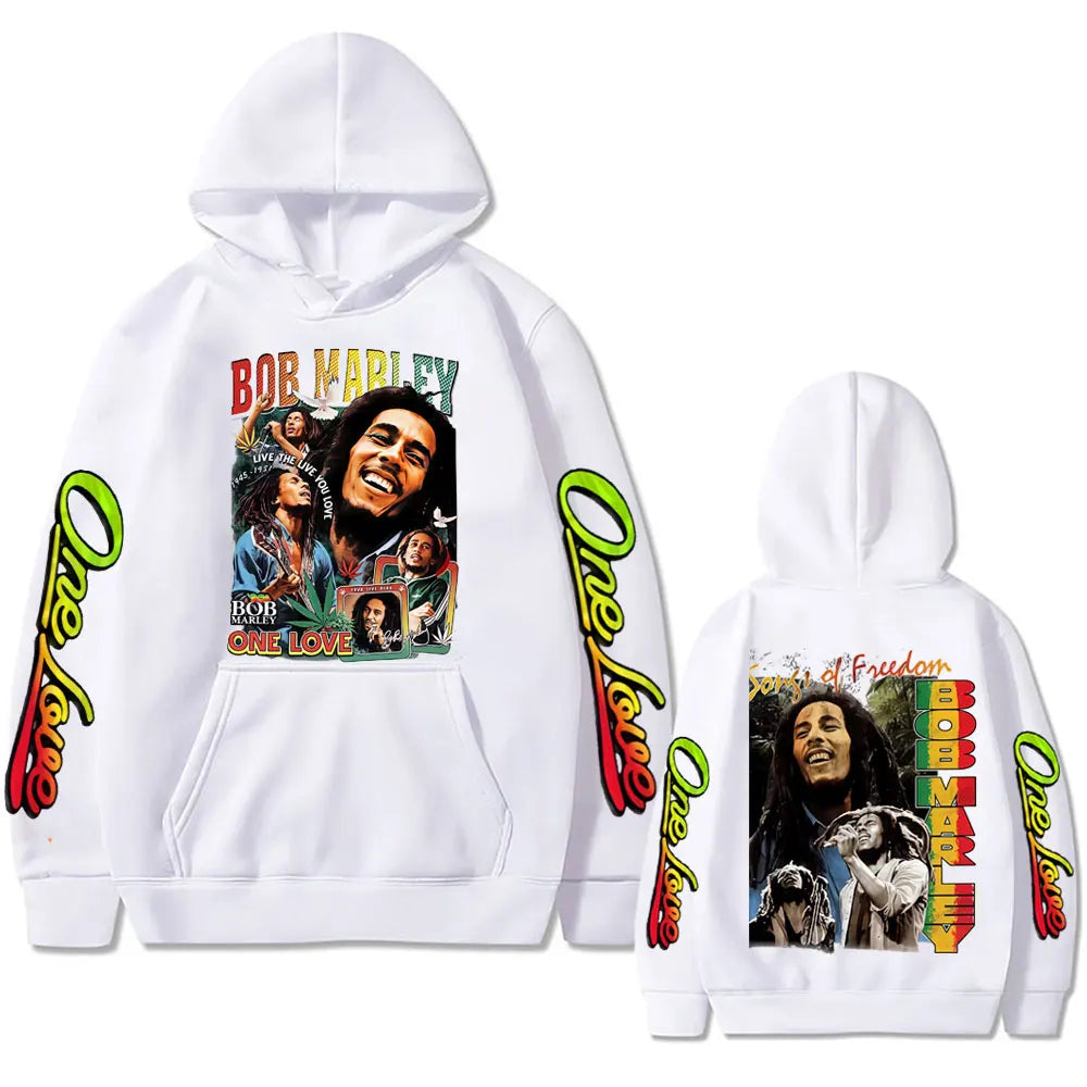YKRON Bob Marley One Love Oversized Hoodie