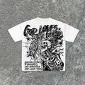 YKRON Skull Print Streetwear Tee