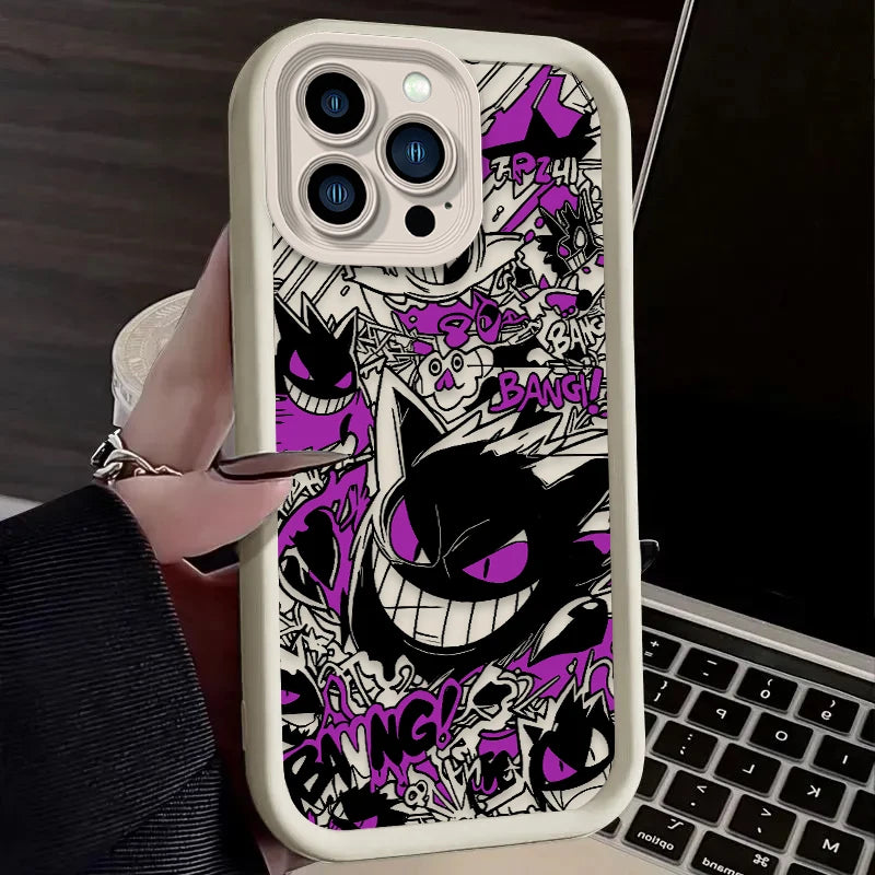 YKRON Pokemon Gengar Graffiti Phone Case