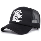 YKRON Flame Star Mesh Snapback Hat