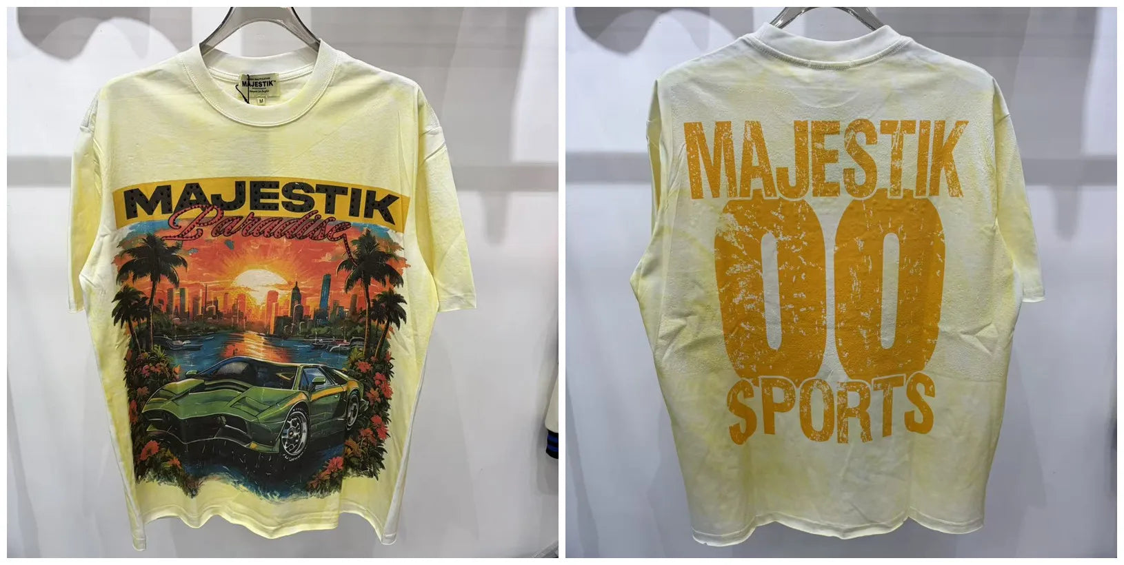 YKRON Majestik Rhinestone Print Hip Hop Tee