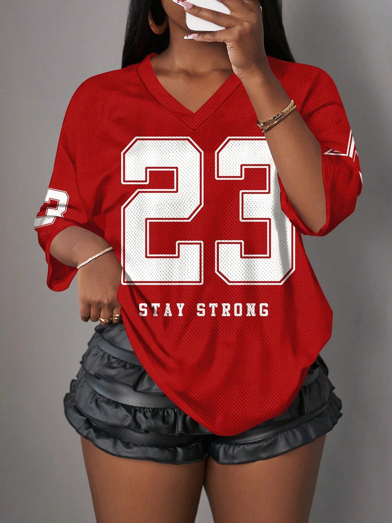 YKRON NO.23 Minimalist Y2K Basketball Jersey Tee
