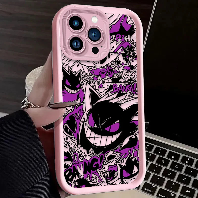 YKRON Pokemon Gengar Graffiti Phone Case