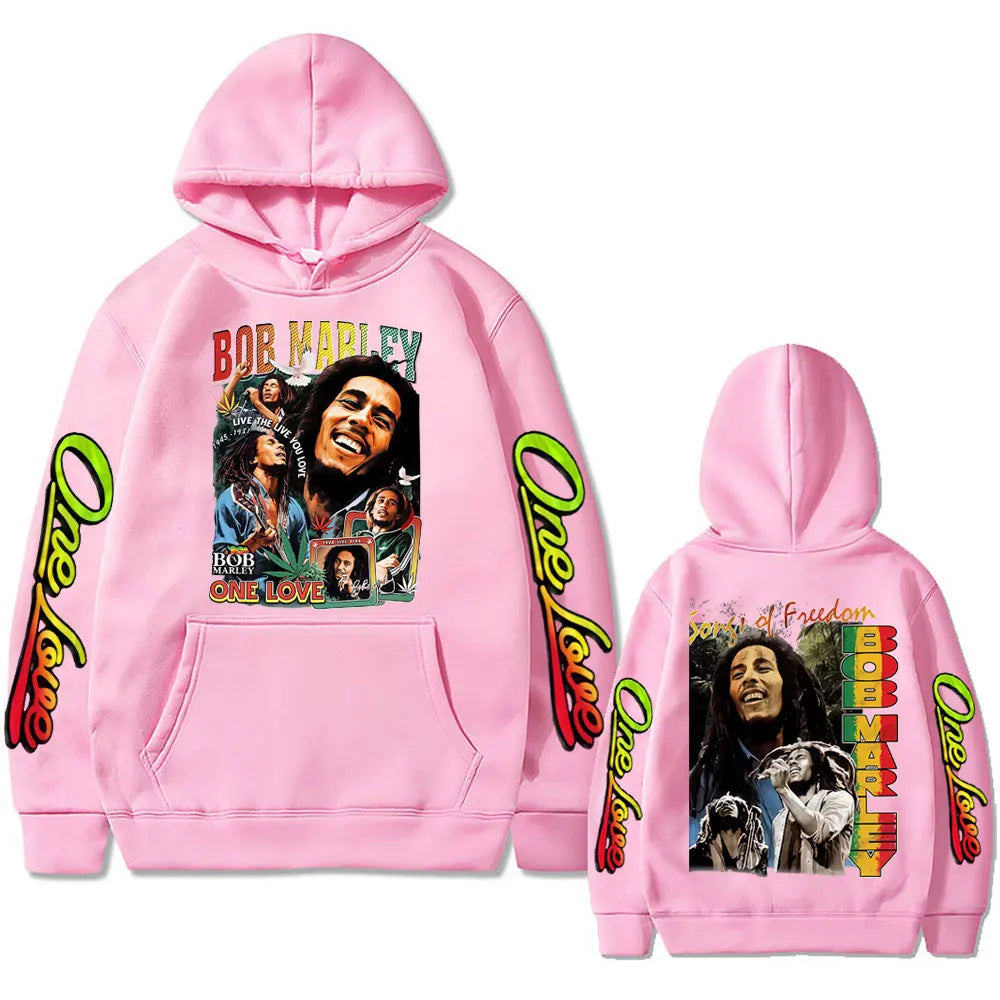 YKRON Bob Marley One Love Oversized Hoodie