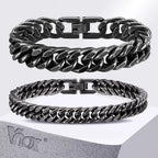 YKRON Heavy Cuban Stainless Steel Bracelet