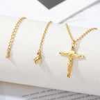 YKRON Jesus Cross Stainless Steel Choker Necklace