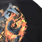 YKRON Vale Retro Embroidery Diamond Zip Hoodie