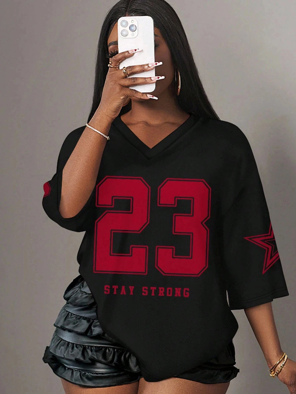 YKRON NO.23 Minimalist Y2K Basketball Jersey Tee
