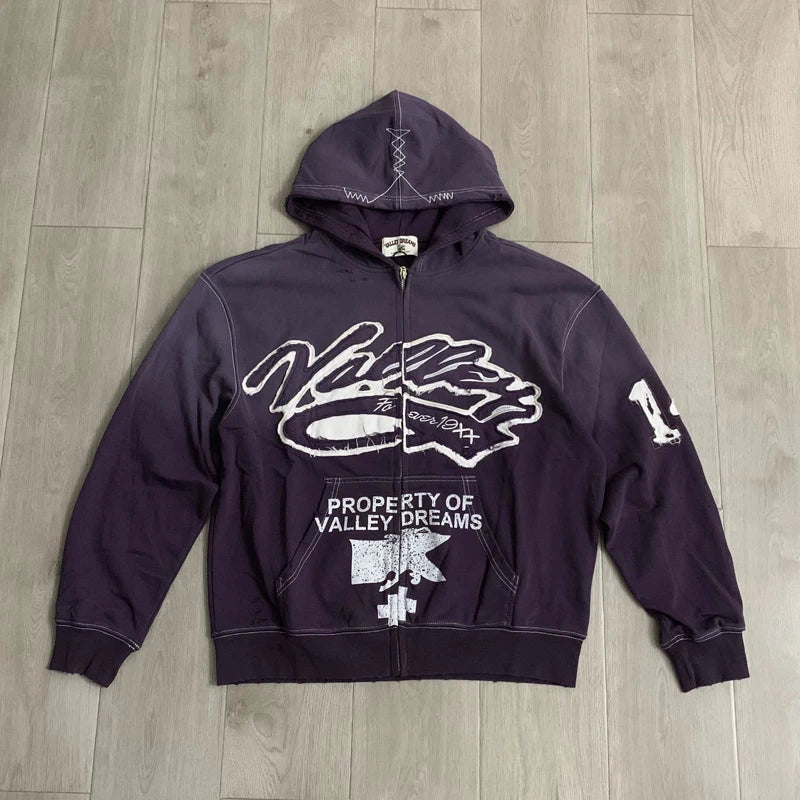 YKRON Vale Zip-Up Cardigan Hoodie