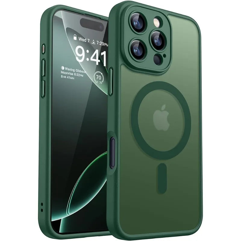 YKRON Frosted Matte Magnetic Phone Case