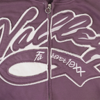 YKRON Vale Retro Embroidery Diamond Zip Hoodie