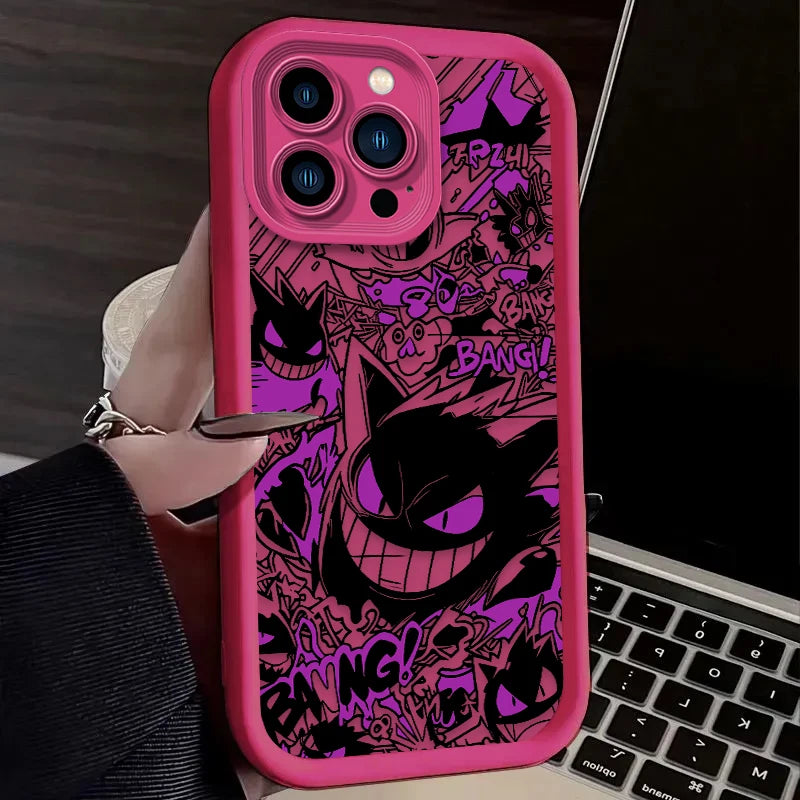 YKRON Pokemon Gengar Graffiti Phone Case