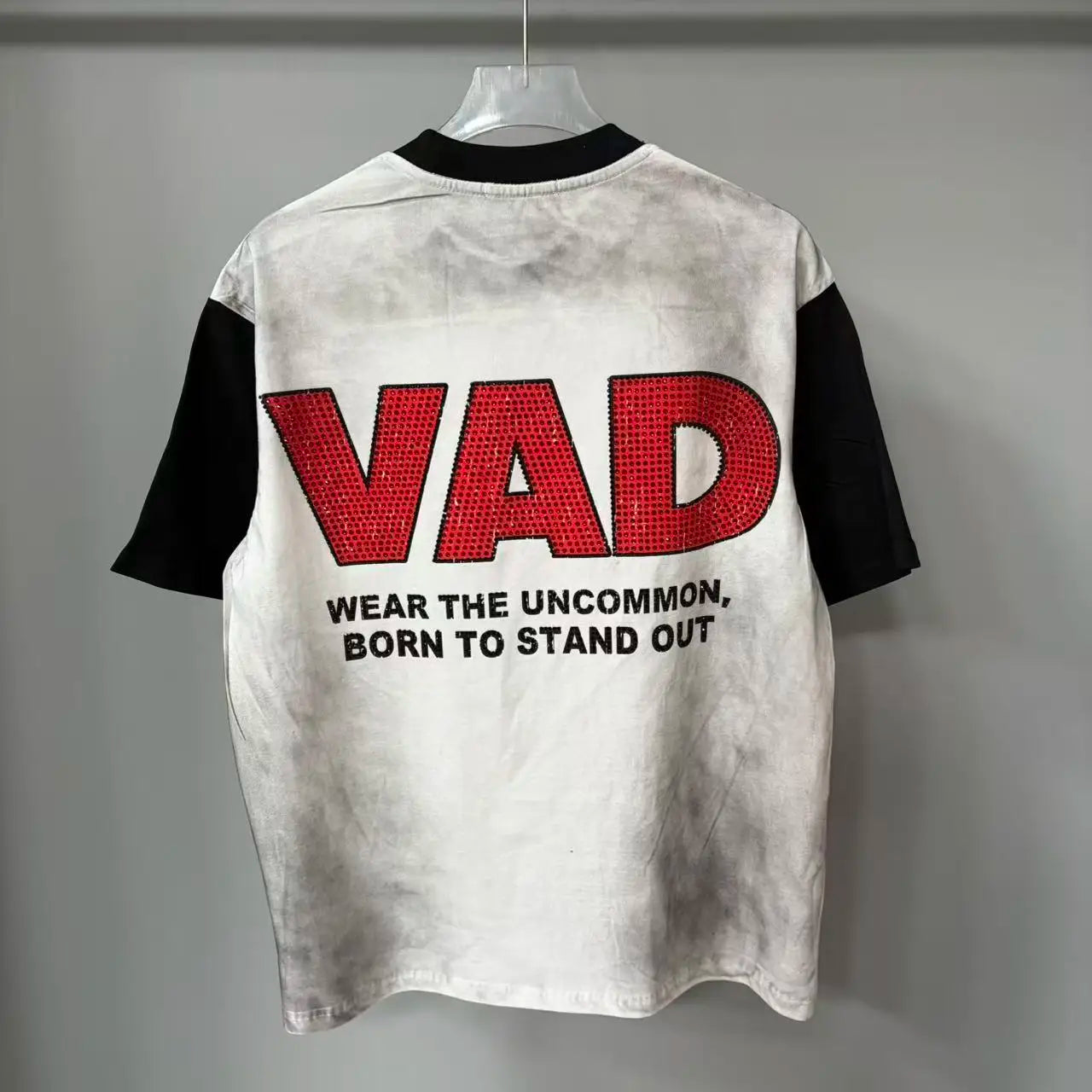 YKRON Rhinestone Diamond Baggy Streetwear Tee