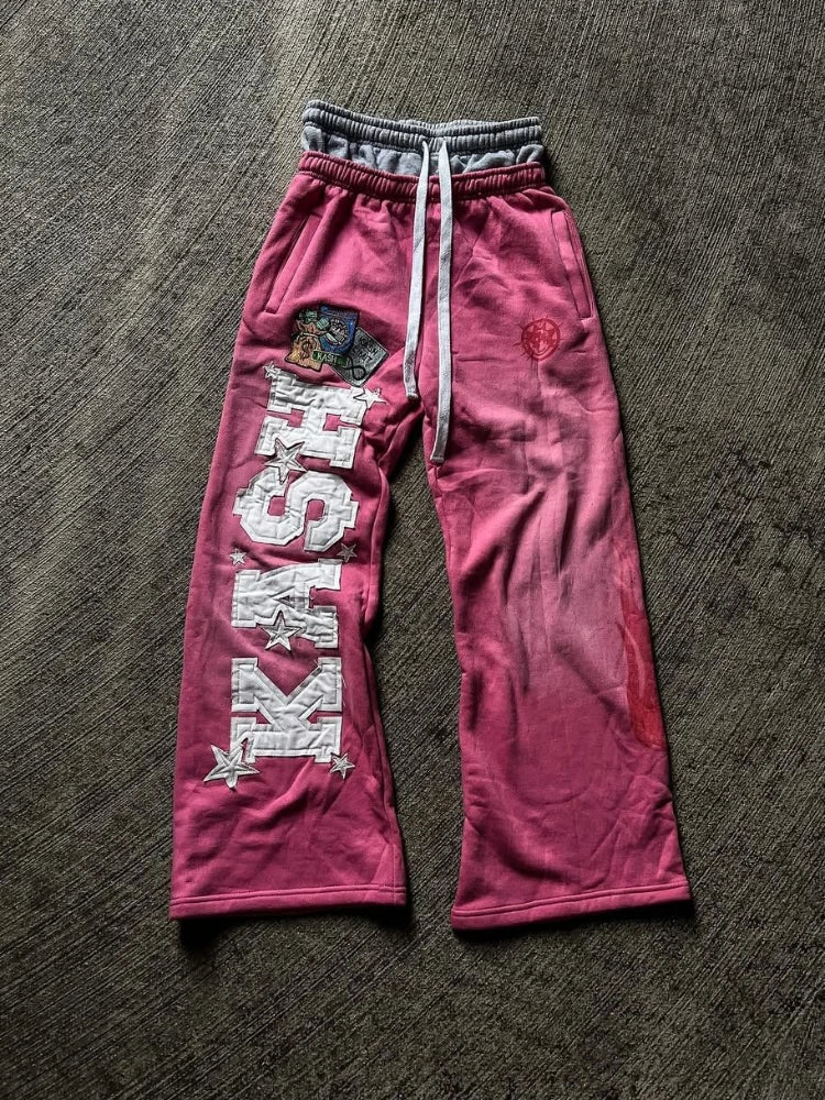 YKRON High Street Embroidered Casual Pants