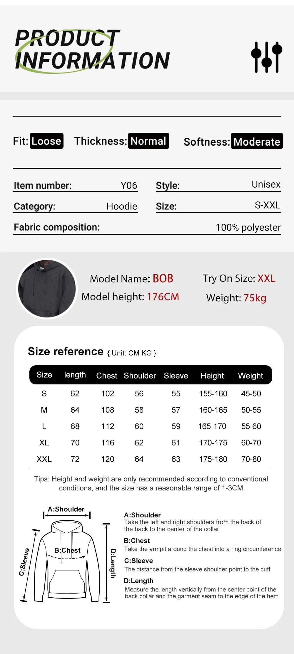 YKRON Custom DIY Print Streetwear Pullover Hoodie