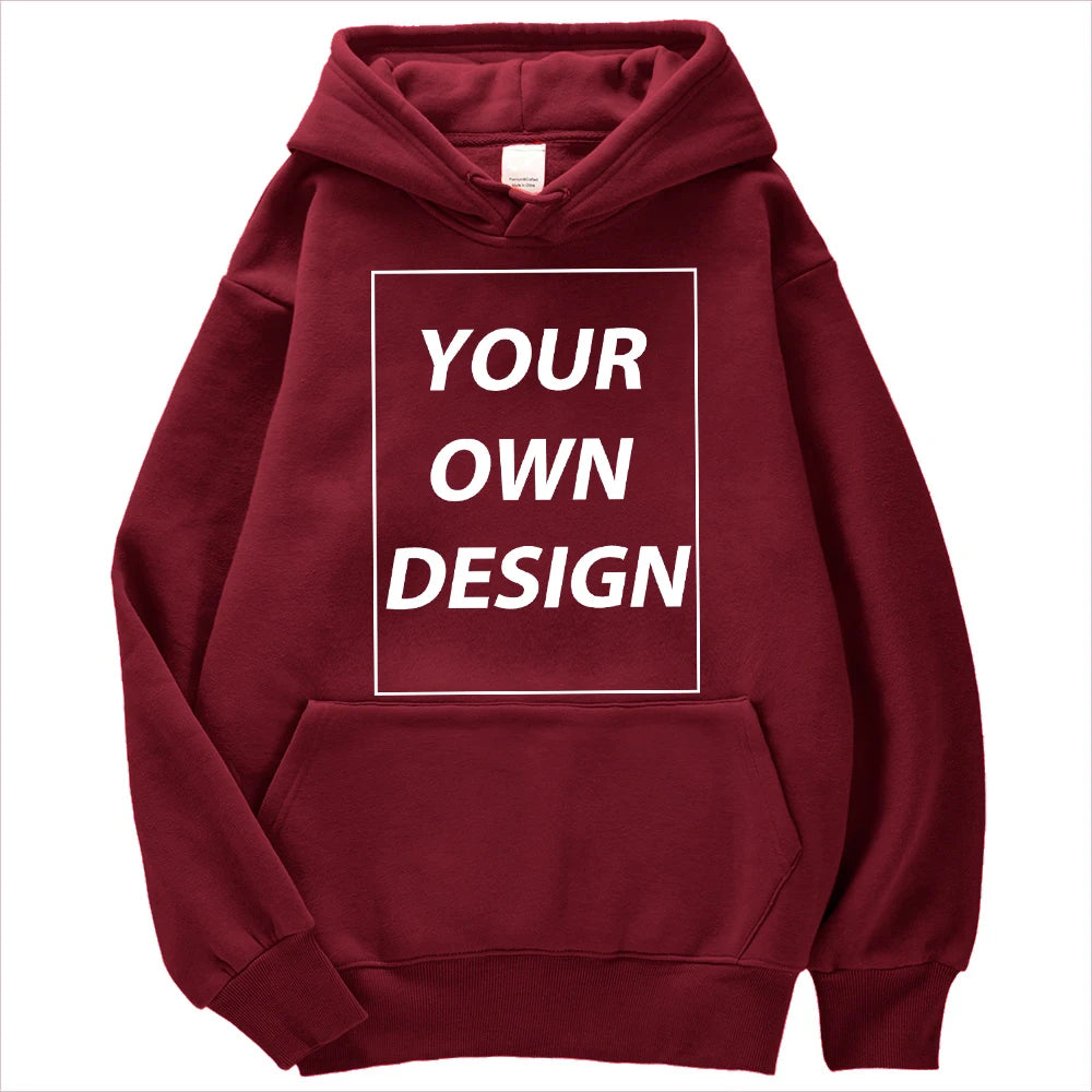 YKRON Custom DIY Print Streetwear Pullover Hoodie