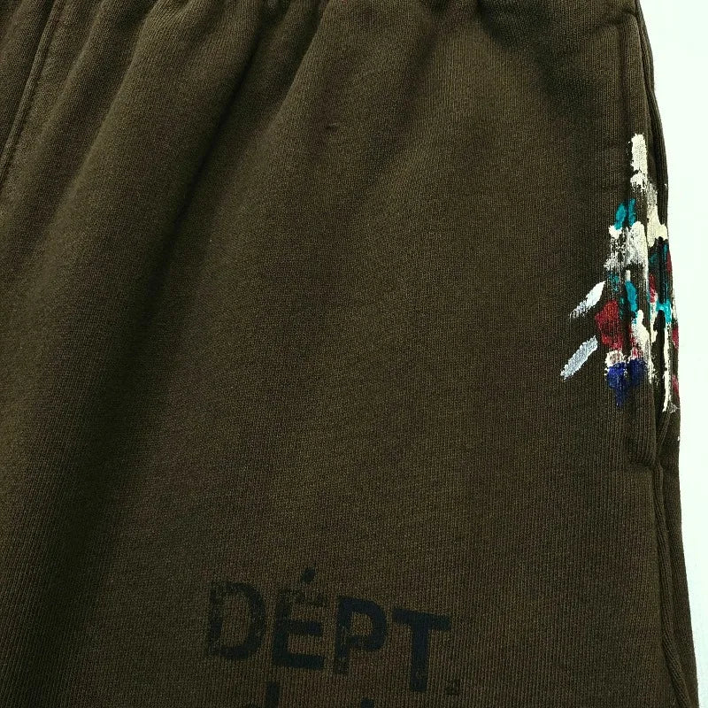 YKRON Hand-Drawn Letter Print Casual Sweatpants
