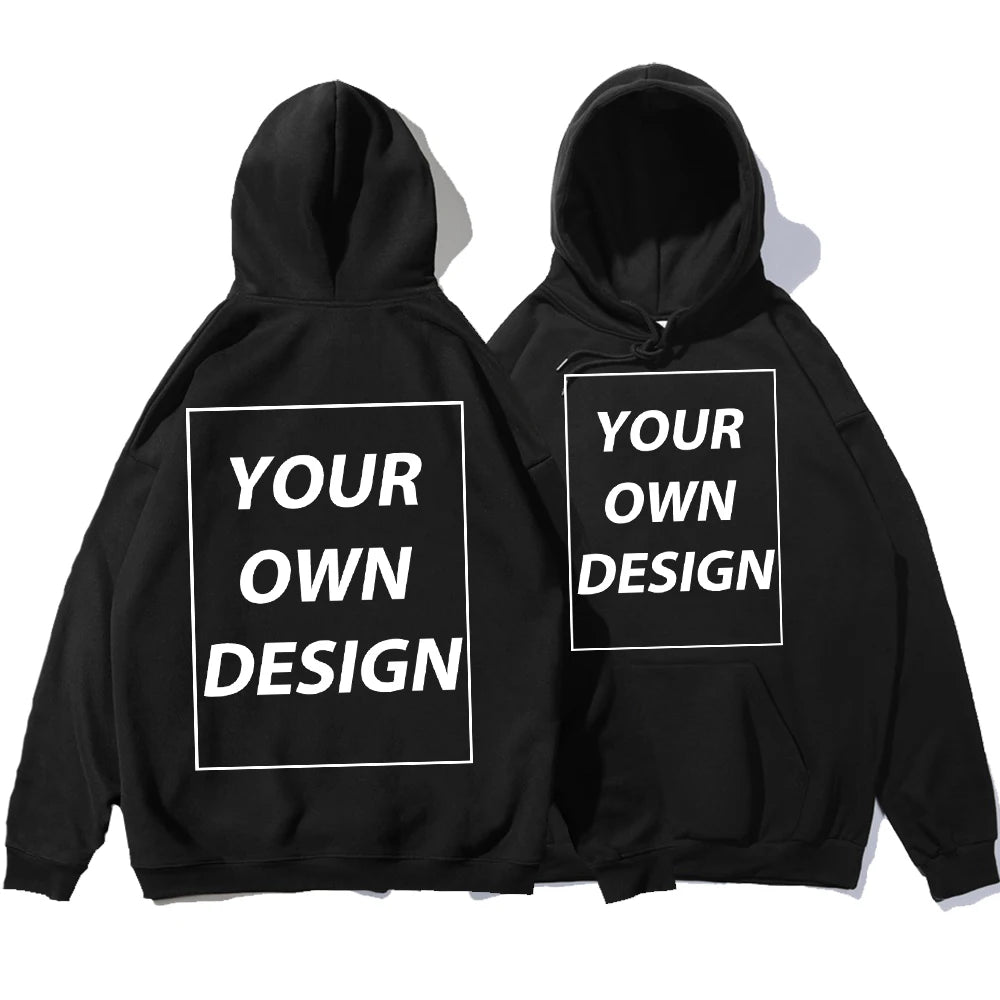 YKRON Custom DIY Print Streetwear Pullover Hoodie
