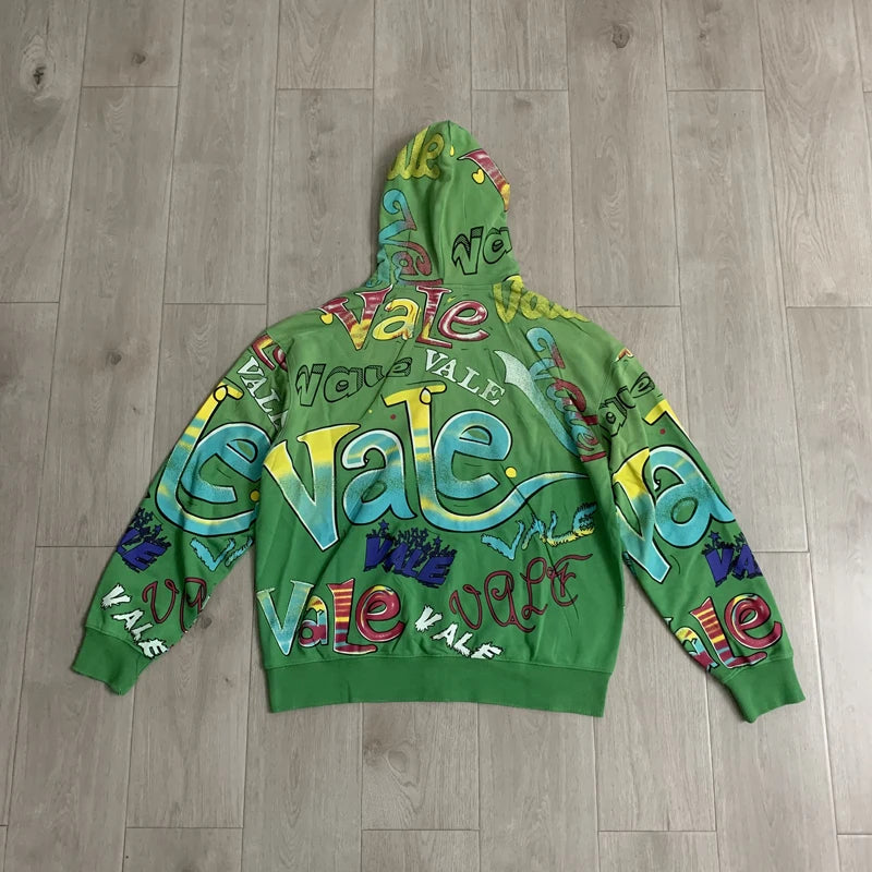 YKRON Vale Washed Ripped Knit Crewneck Sweater