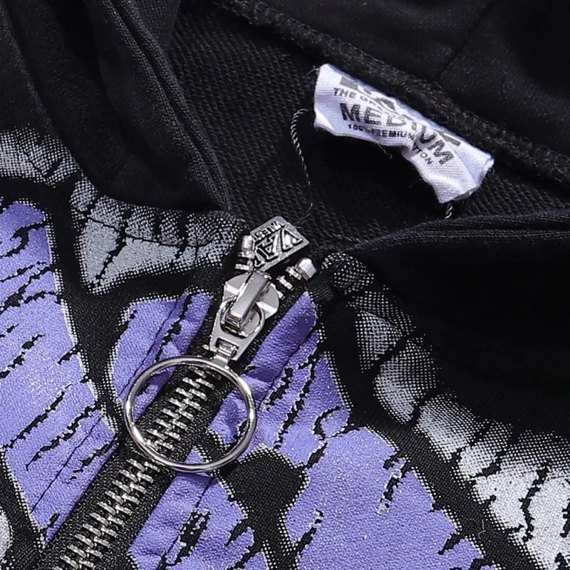 YKRON Vale Cheetah Print Washed Vintage Hoodie