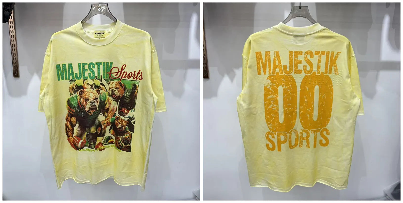 YKRON Majestik Rhinestone Print Hip Hop Tee