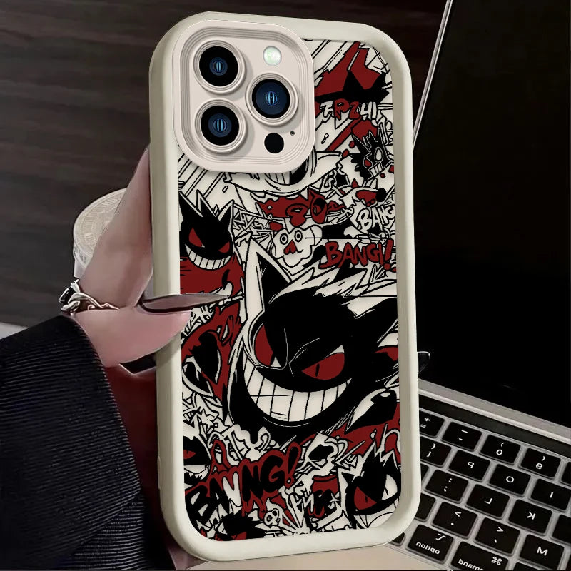 YKRON Pokemon Gengar Graffiti Phone Case