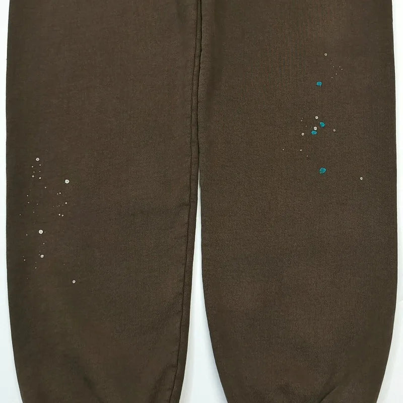 YKRON Hand-Drawn Letter Print Casual Sweatpants