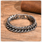 YKRON Heavy Cuban Stainless Steel Bracelet