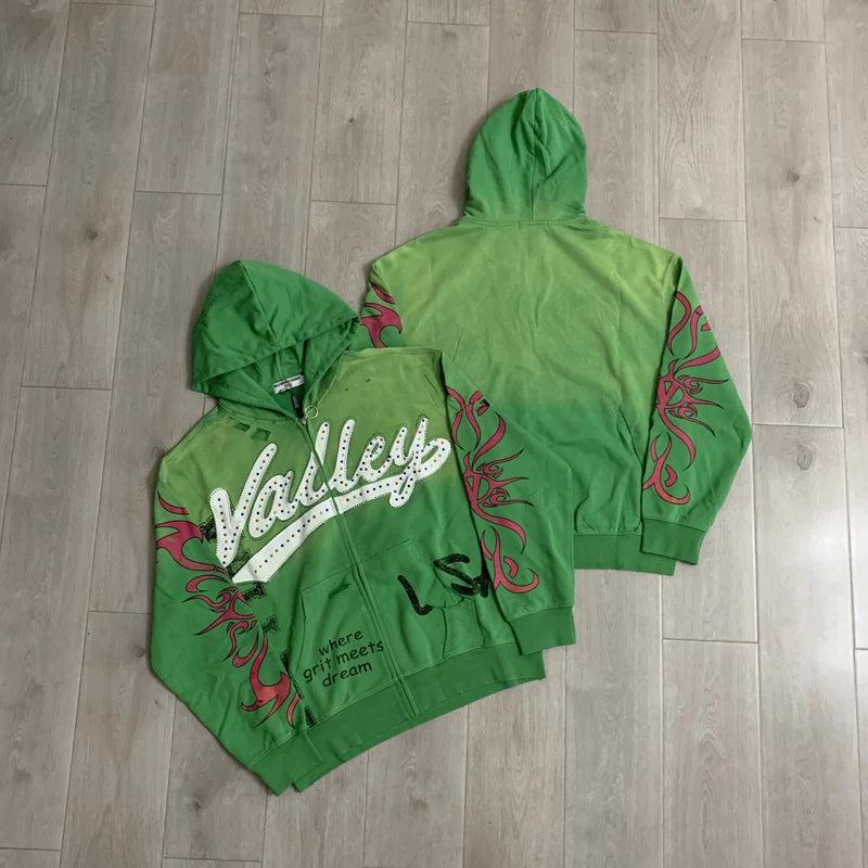YKRON Vale Zip-Up Cardigan Hoodie
