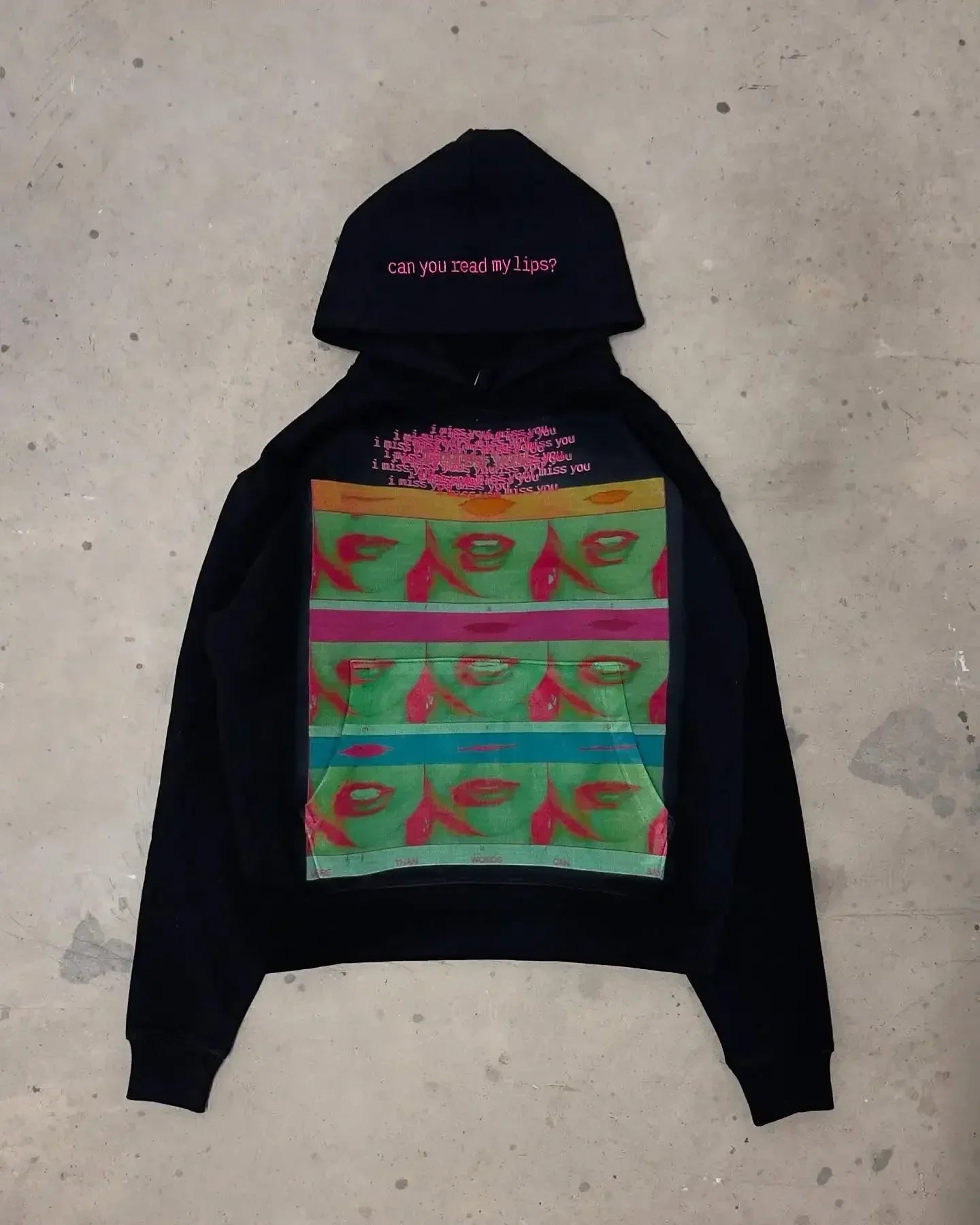 YKRON Harajuku Gothic Oversized Hoodie