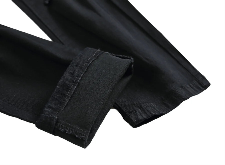 YKRON Y2K Distressed Red Hip Hop Jeans