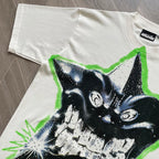 YKRON Hellstar Smiling Star Rhinestone Tee