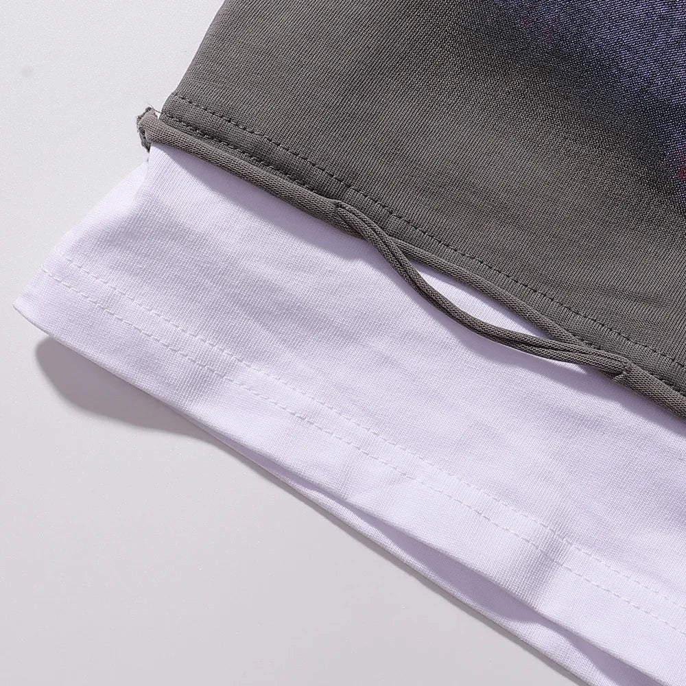 YKRON Rough Play Diamond Short Sleeve Oversized Tee