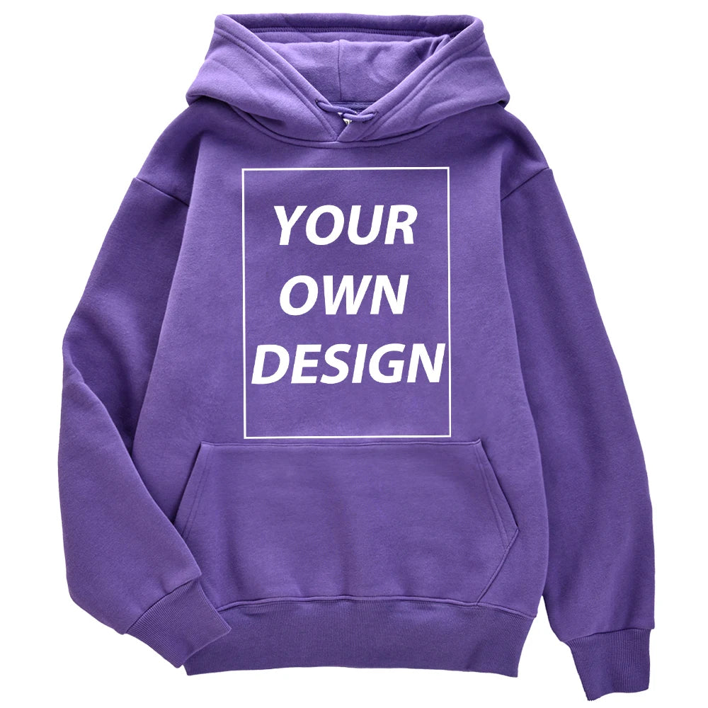 YKRON Custom DIY Print Streetwear Pullover Hoodie