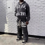 YKRON Valley Dreams Dark Style Oversized Hoodie