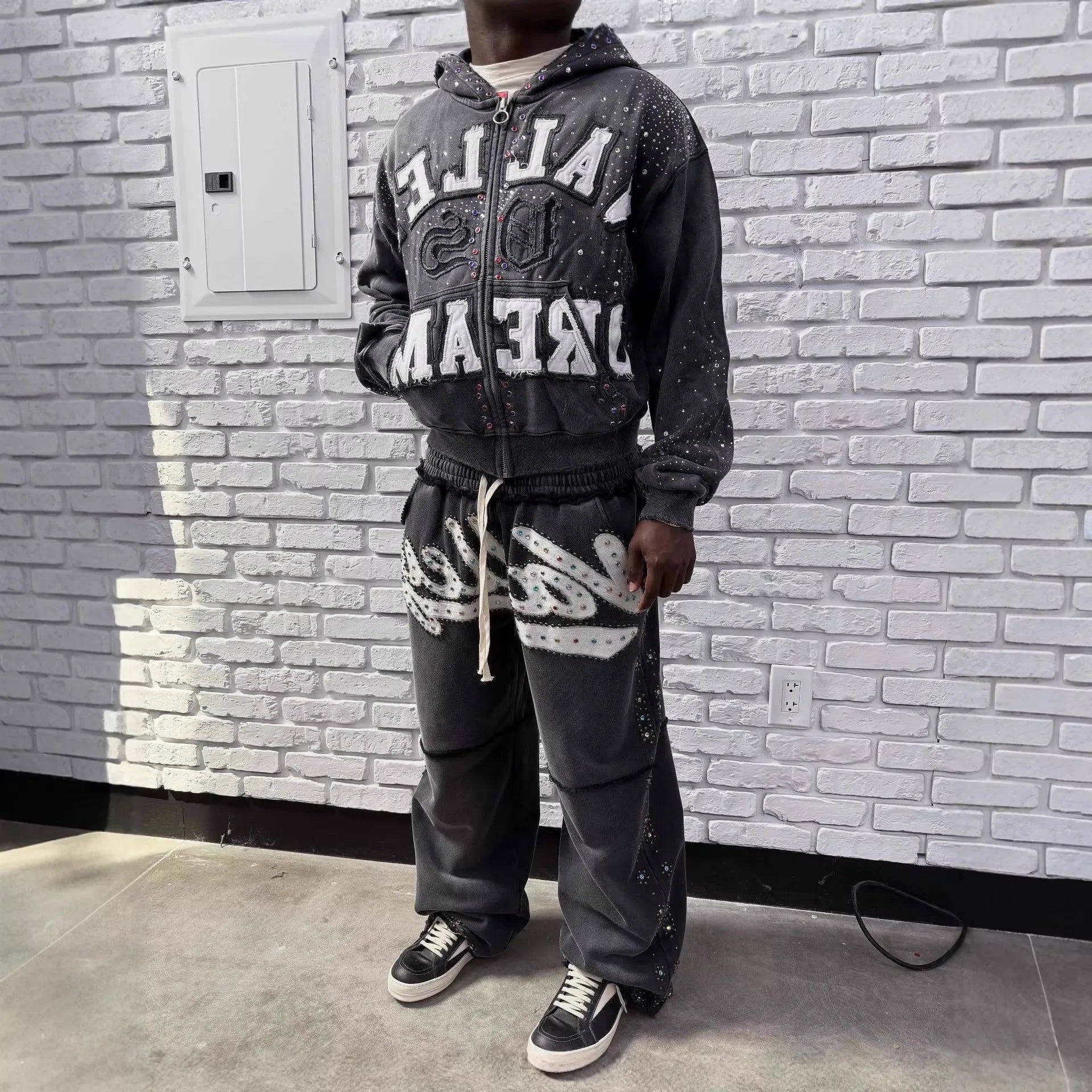 YKRON Valley Dreams Dark Style Oversized Hoodie