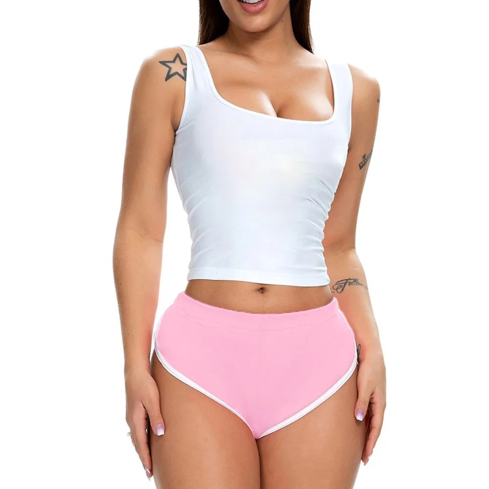 YKRON Women's Casual Stretch Yoga Shorts