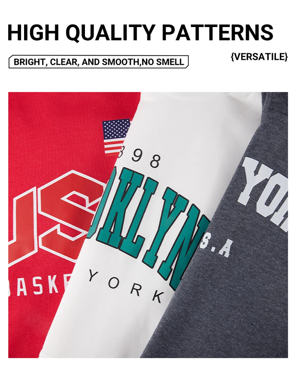 YKRON Custom DIY Print Streetwear Pullover Hoodie